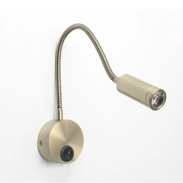 Luminária de Parede LED 3W com Braço Flexível