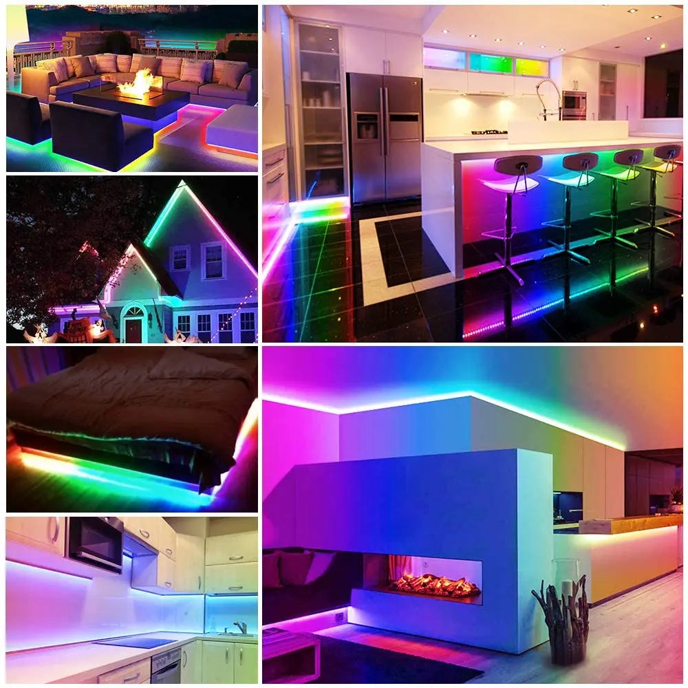 Fita LED Neon RGB Flexível 1m com Controle Remoto
