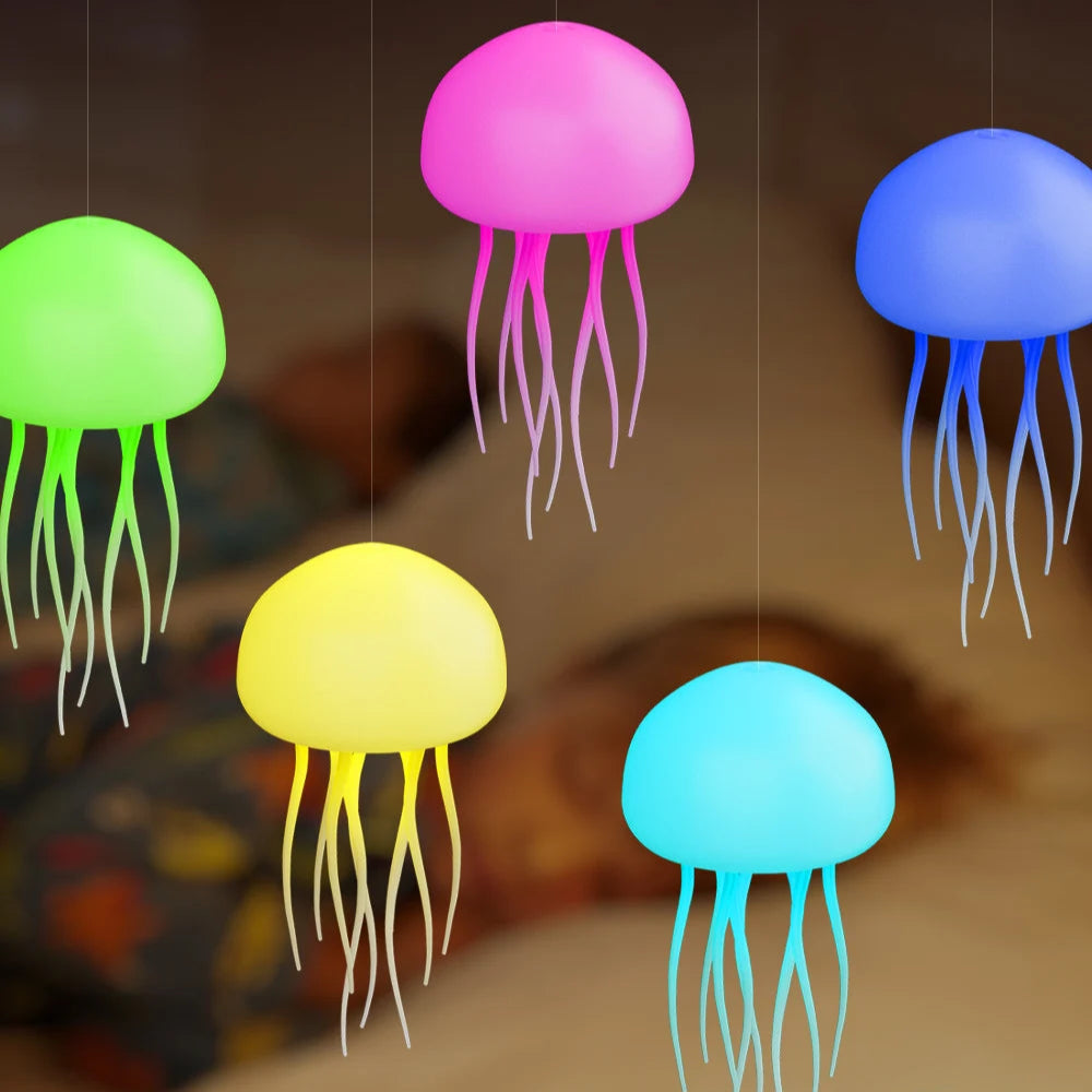 Luminária de Mesa LED Medusa 3D RGB com Controlo por Som