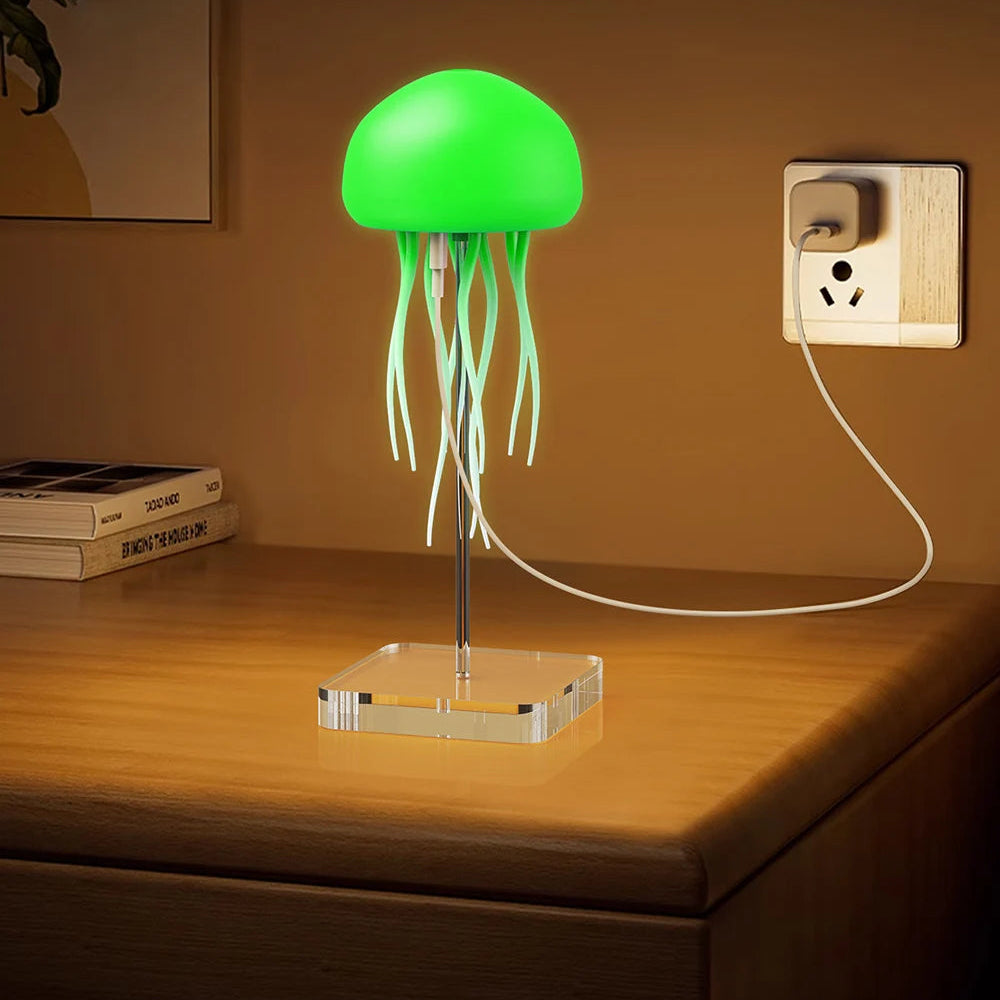 Luminária de Mesa LED Medusa 3D RGB com Controlo por Som