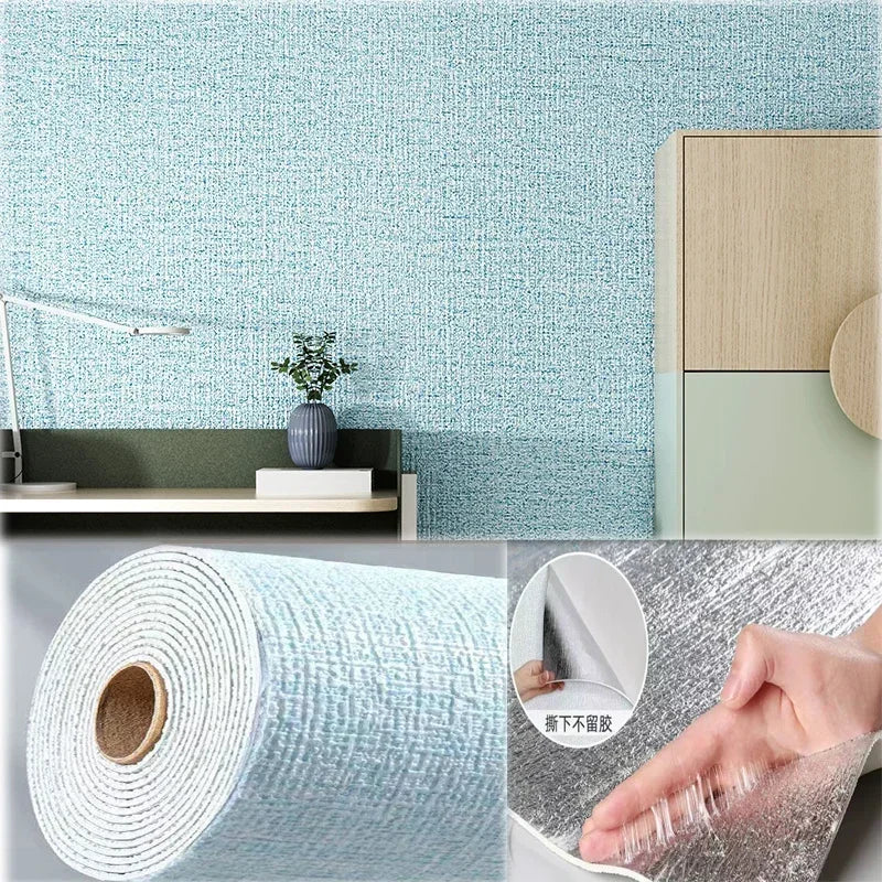 Papel de Parede 3D Autocolante Linho